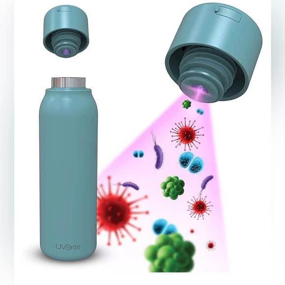 UVBrite Self-Cleaning and Water-Purifying Bottle 18.6 Oz New In Box Black - Picture 6 of 12